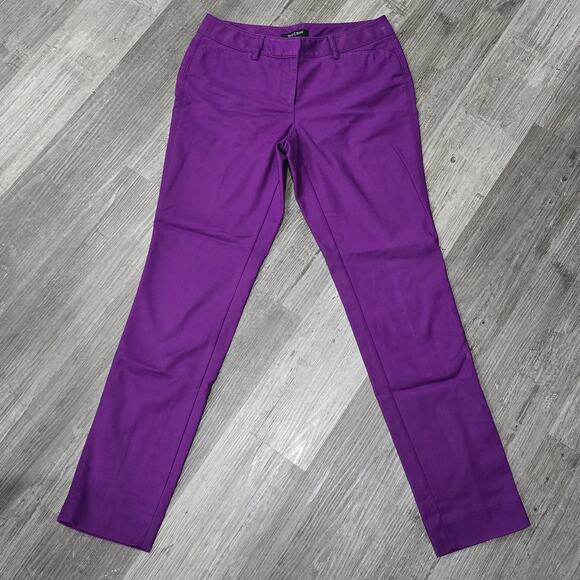 White House Black Market Purple Perfect Form Slim Leg Dress Pants Trouser WHBM - Picture 7 of 7